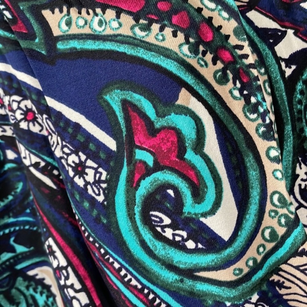 Pink Owl Paisley Print Dress —#121 - Picture 6 of 9